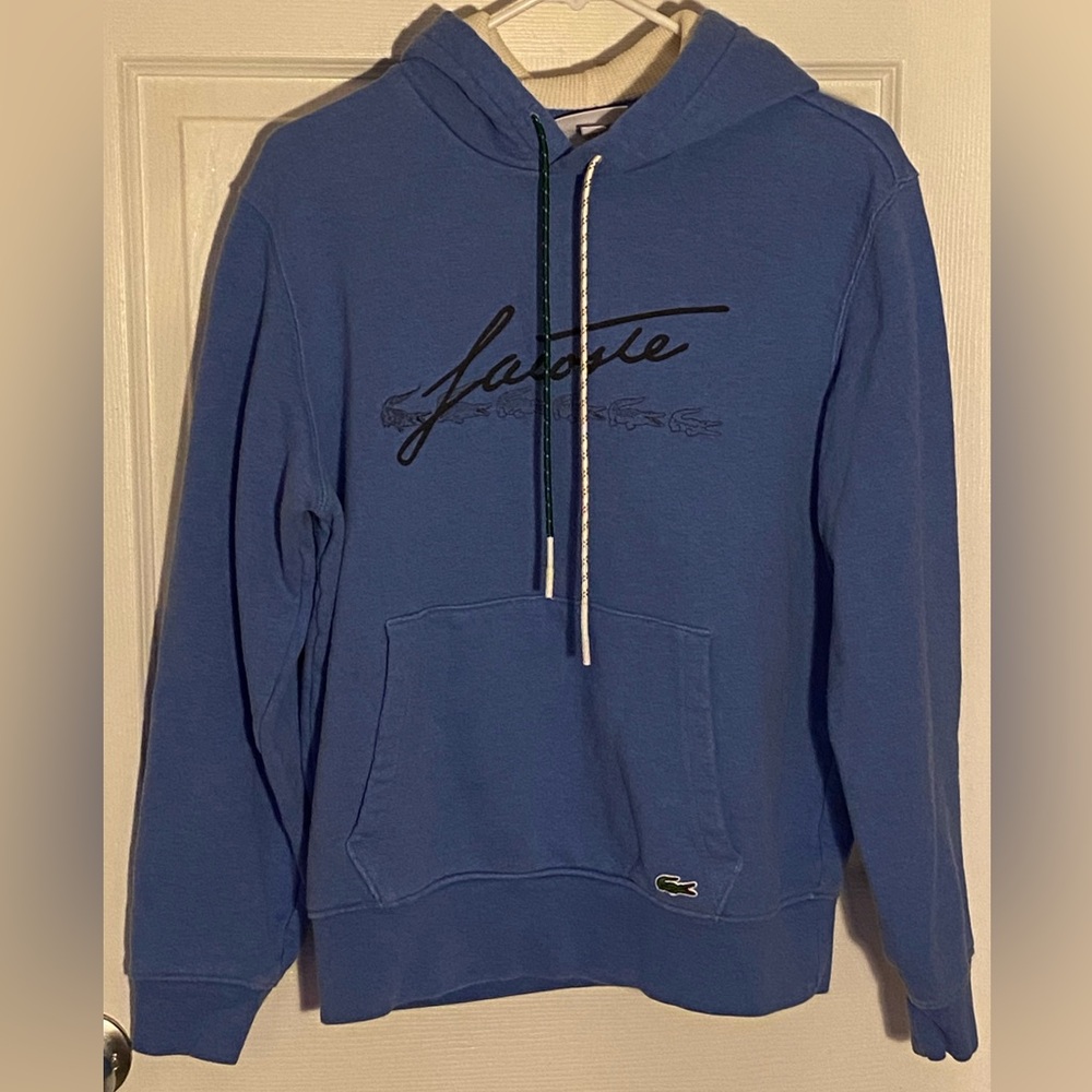 Lacoste Blue Logo Hooded Men's Sweater